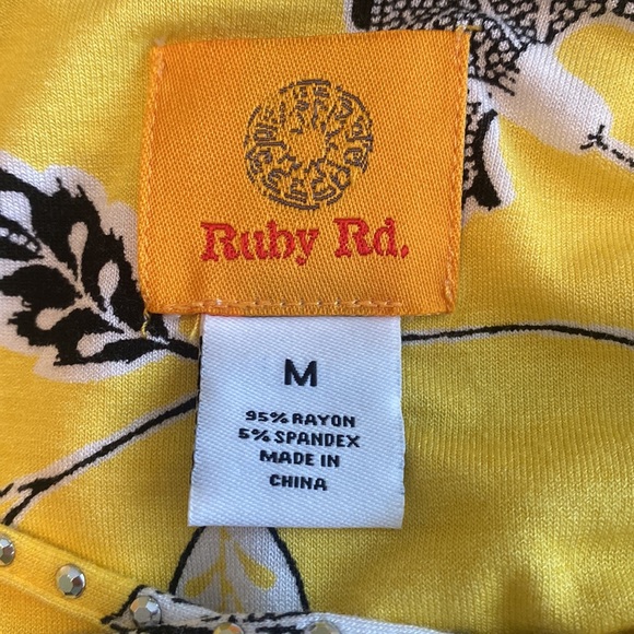 Ruby Rd Yellow Tunic - Picture 8 of 11